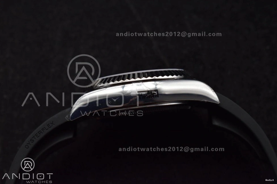 A23J ZF Strap (Gain Black on Best Sky-Dweller SS 336239 Edition Dial Weight) Oysterflex 1:1 0404